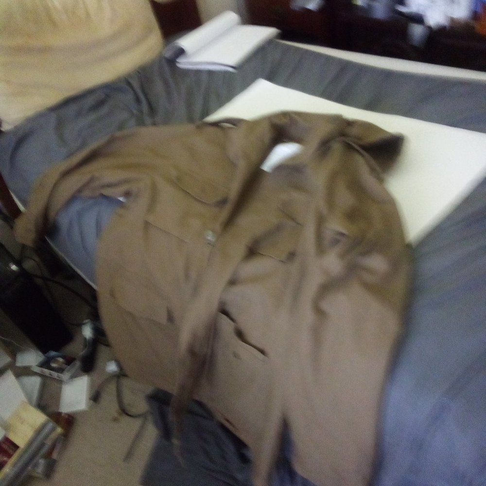 Brown B.D.U. M-65 Field jacket with gold Zipper + the 100% polyester liner